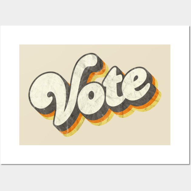 Retro Vintage Vote Wall Art by Jennifer